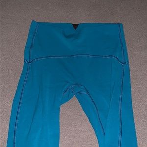 Girls Aqua blue Ivivva leggings